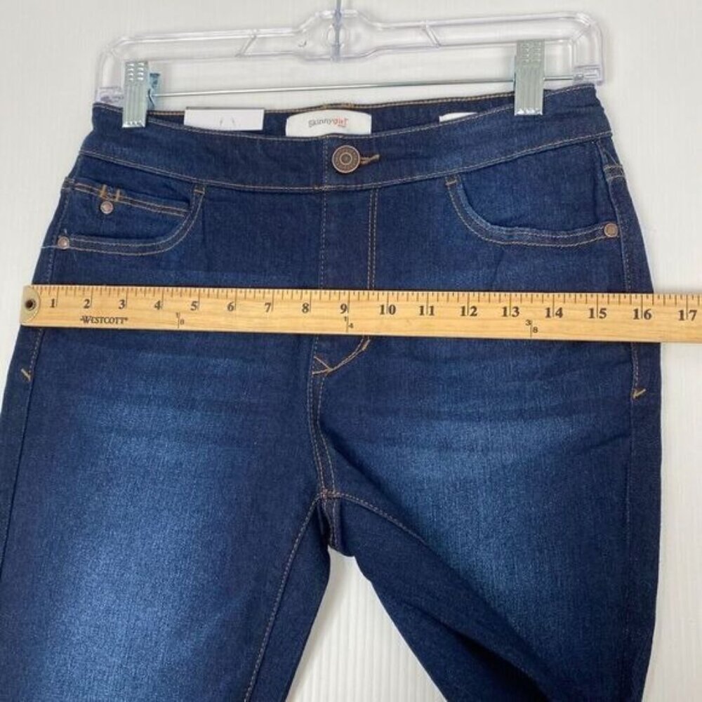 Skinnygirl Women’s Mid Rise Skinny Crop IStretch Jeans Indigo Size 26T Pull On - Picture 7 of 11
